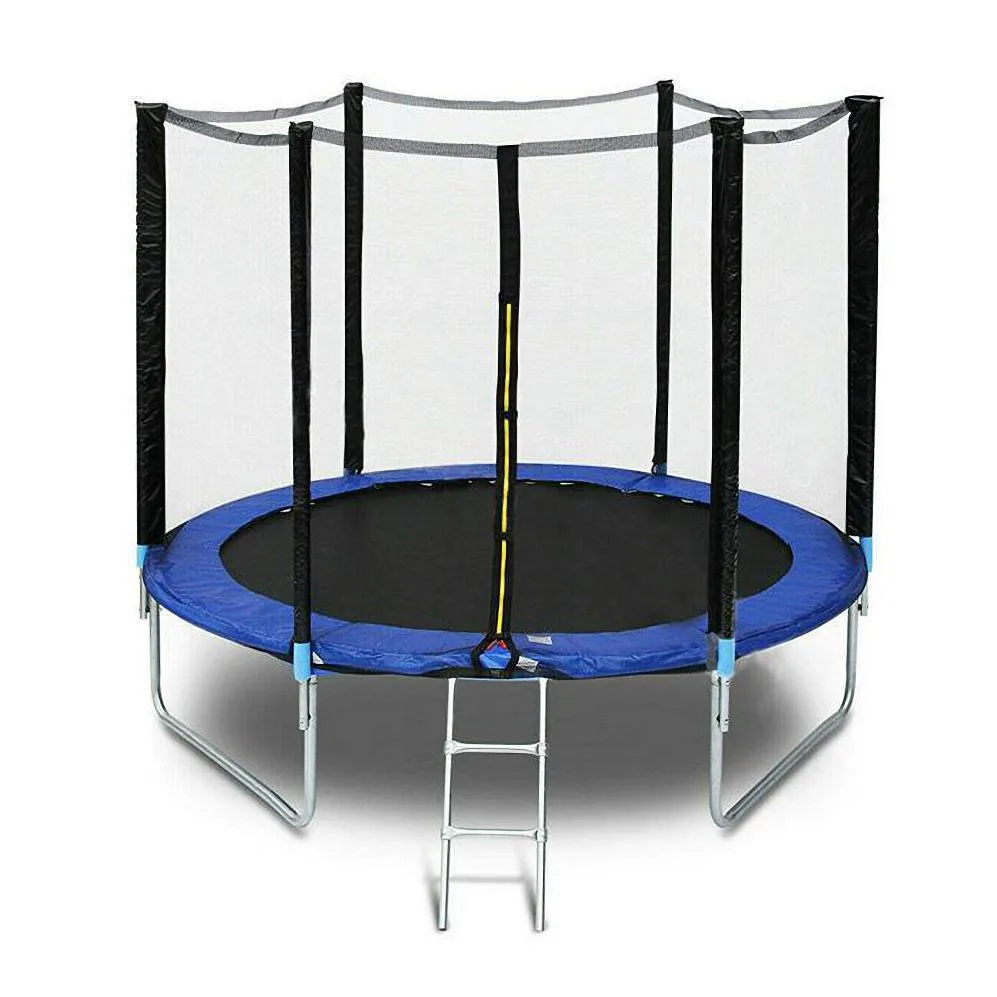 Tengtai cross border AMZ hotselling outdoor big trampoline with safety net for kids playground toys jumping trampoline