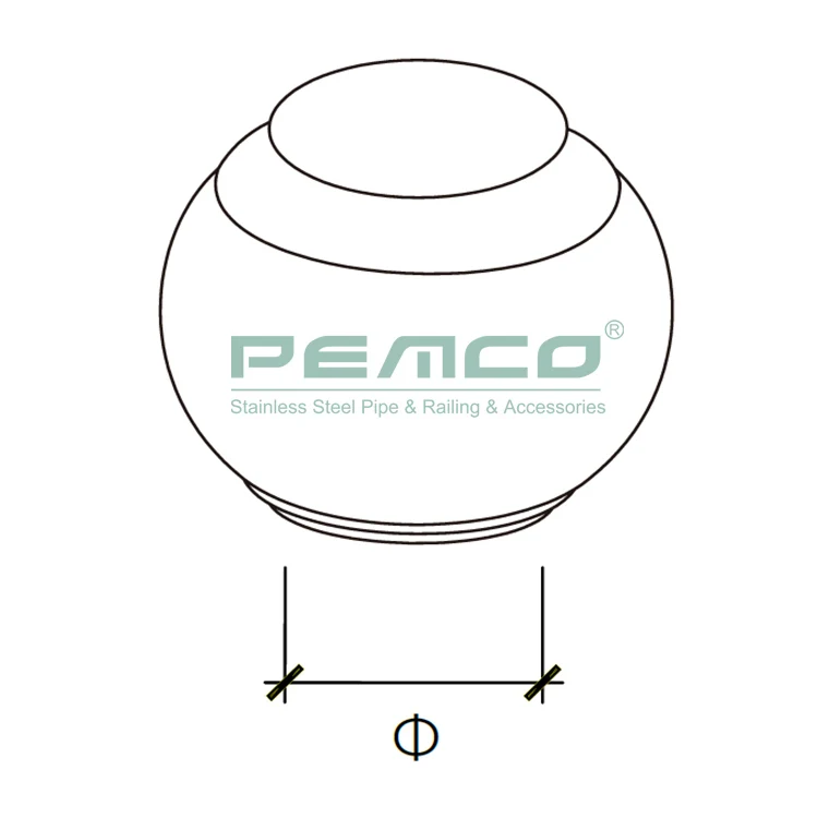 Hot Manufactures Excellent Steel Hollow Ball for Balcony and Stairs