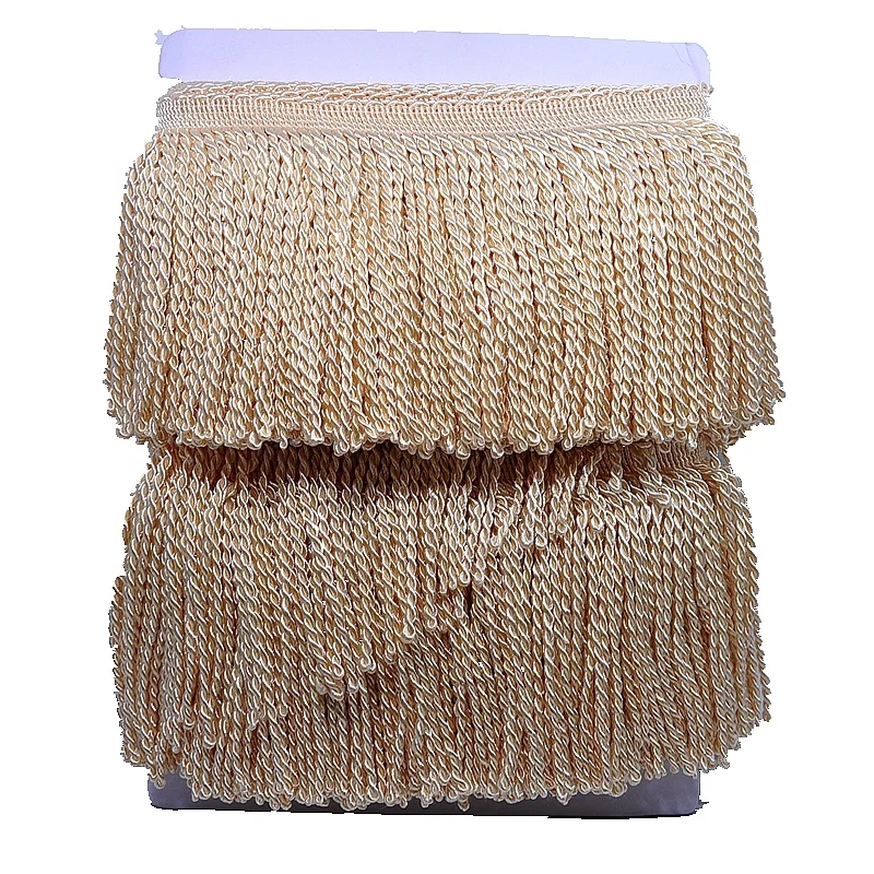 Hot sale 6 Inch 15CM Two Color Twisted Bullion Fringe For Home Textiles