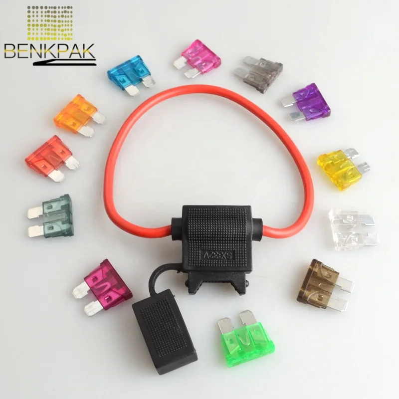 Medium blade Auto fuse +1pcs waterproof auto Fuse Holder