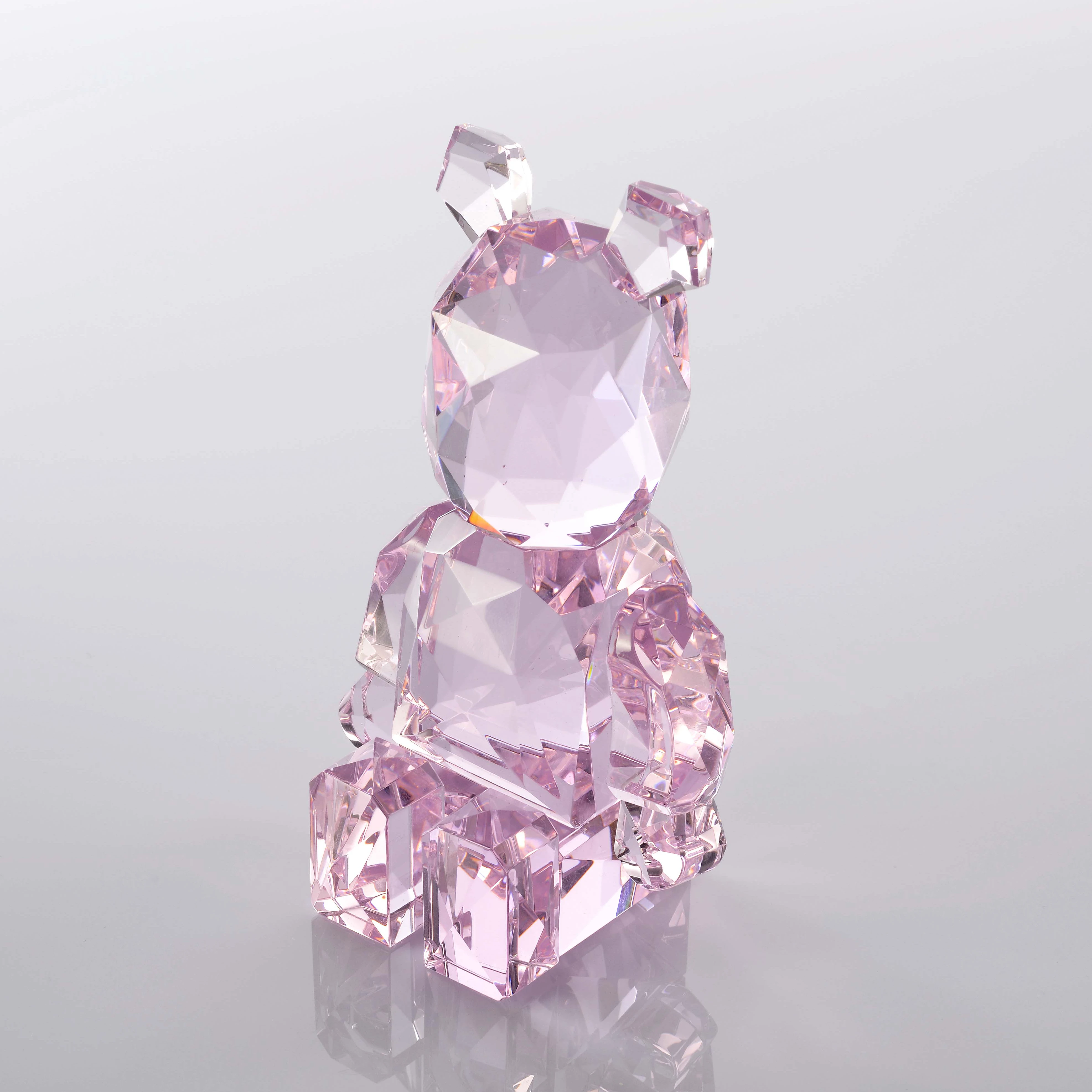 Creative custom crystal beautiful home decor crystals crafts k9 crystal ornaments bear for gifts