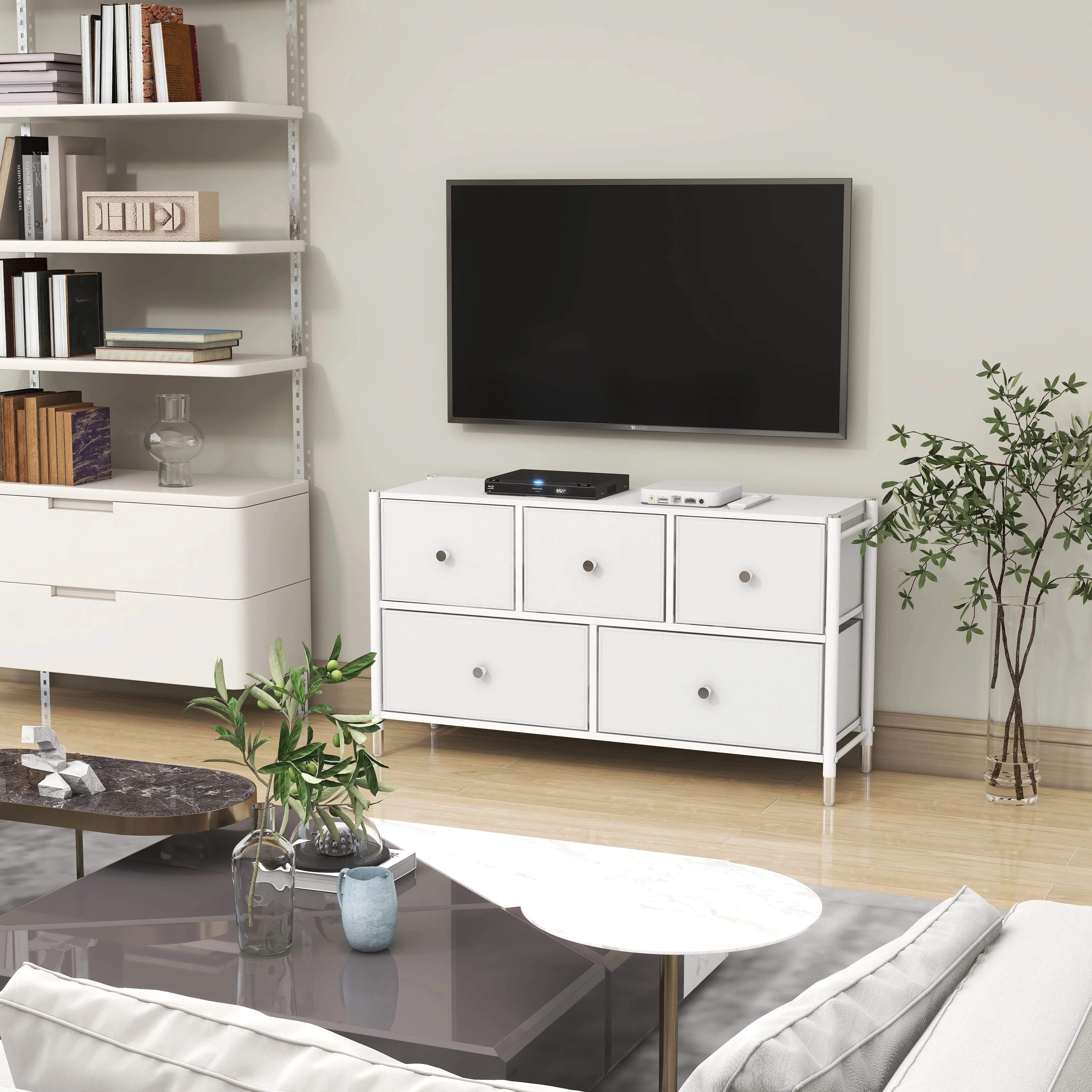 Foldable Drawer Dressers 4 Drawers Bedroom Furniture fabric storage dresser Storage Drawer Tower