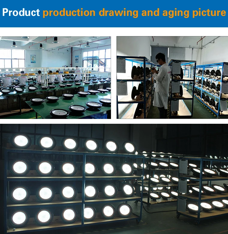 YOUWIN High Power 300w 400w 500w Warehouse Industry Shop UFO LED High Bay Round Garage Lights