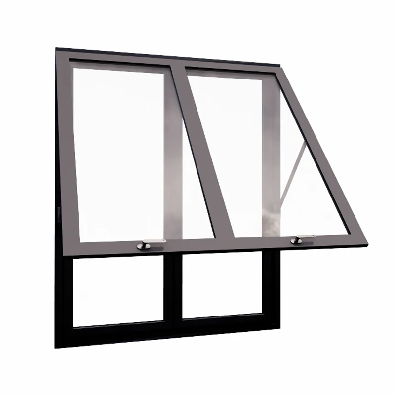 Simple Design Low Price High Quality Upward Casement Window Aluminum Alloy Heat Insulation Sound Insulation Bay windows