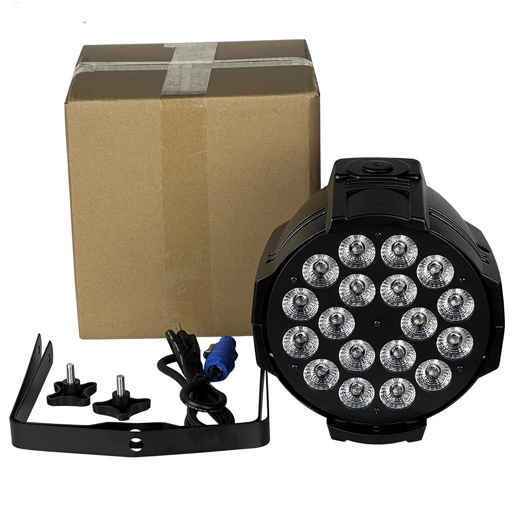 18x12W RGBW 4in1 led par 64 can stage light Powercon in out  Wedding LED wash parcan stage lighting