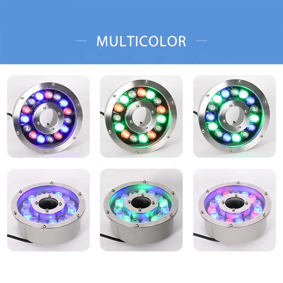 Fountain Lights Underwater Water Dance Light Fountain 6W 9W 12W 15W 18W 24W Christmas Fountain Light