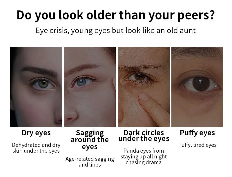 OEM factory wholesale 6 pairs organic eye mask patch dark circles eye bags marine collagen eye gels