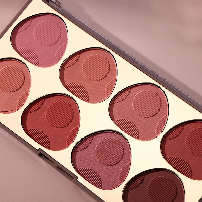 Custom Waterproof Blusher High Pigment Powder Face Makeup Palette Blusher Private Label Blush