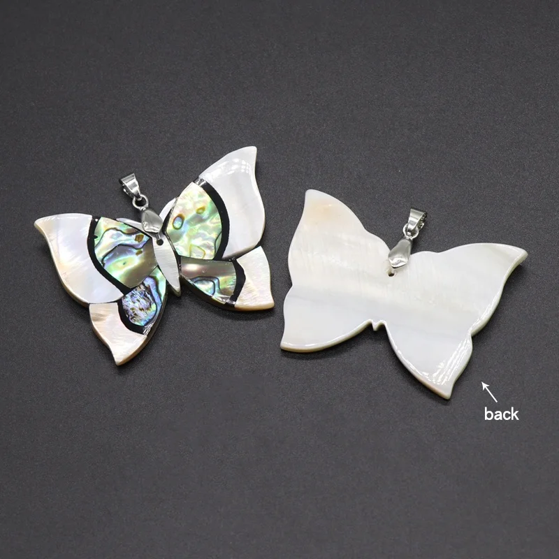 animal Pendant Owl Necklace Abalone Shell White Shell Stitching Animal Pendant Necklace