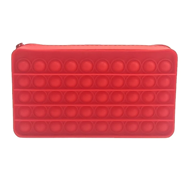 Amazon Anti Stress Creative Office Supplies Zipper Top Pen Storage Bags Fidget Toy Pencil