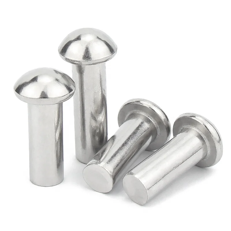 Factory Direct Supply Price Solid and Fastener Round Head Solid Rivets Stainless Steel 304 316