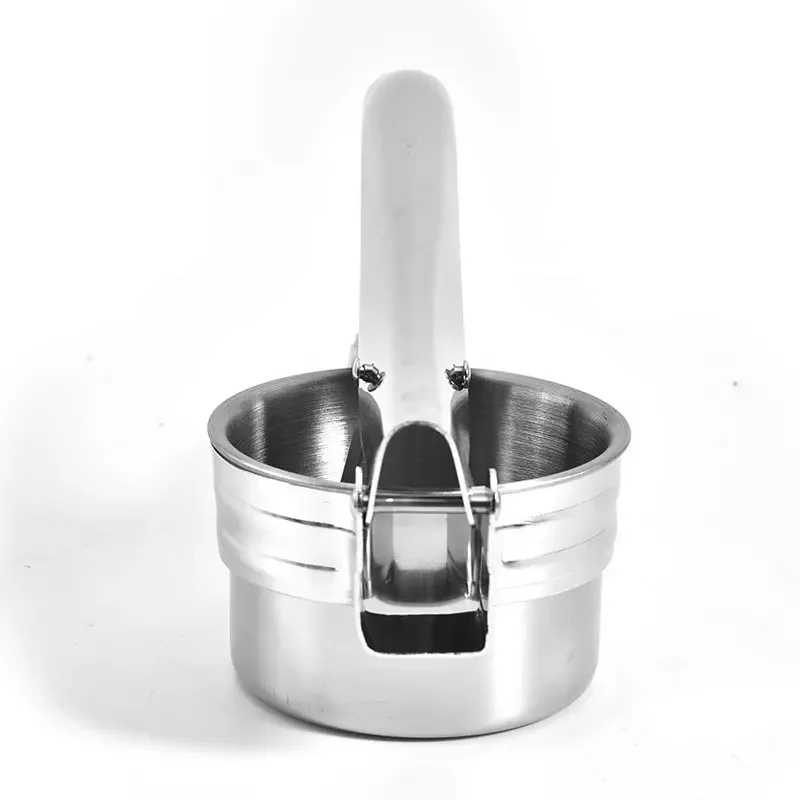 Kitchen gadgets mash masher potato stainless steel potato ricer press with 3 interchangeable discs