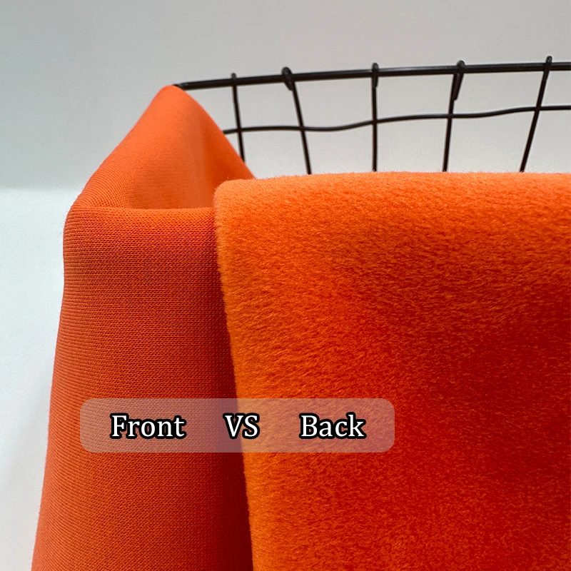 60% Polyester 35% Cotton 5% Spandex Soft Knitted Terry Coral Flannel Fleece 350 Gsm Heavy French Terry Cloth Fabric Wholesale