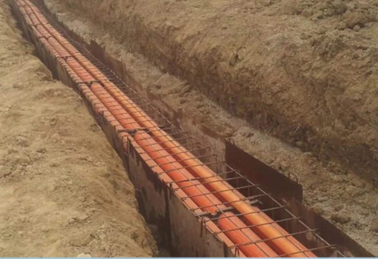 Orange Color MPP Underground Electrical Cable Conduit Pipe