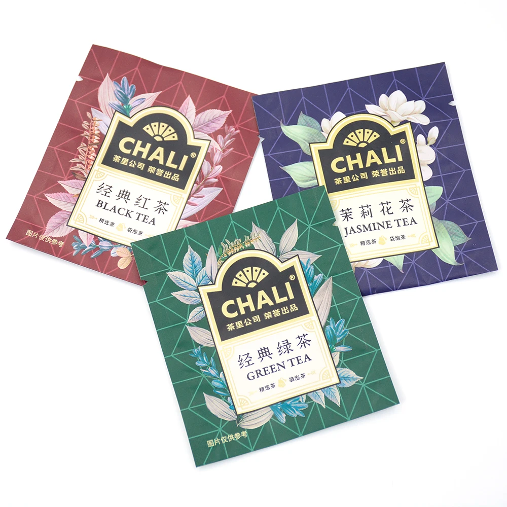 Zhongbao China Factory Wholesale Price Fast Shipping Plastic Packaging Lemon Tea Herbal Green Bag Sachets Pouch
