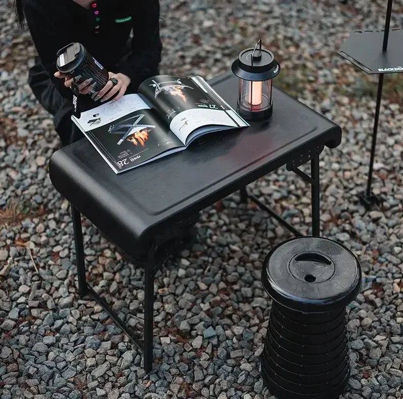 hot sell Outdoor Furniture  Camping Aluminum PE Folding Table Camping Table chair set Portable Picnic