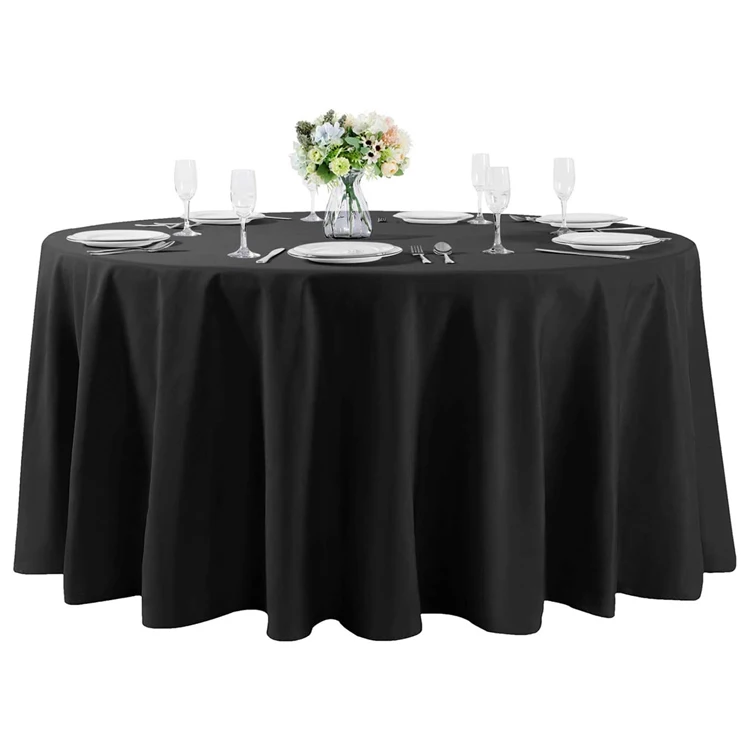hotel wedding solid color tablecloth restaurant round table jacquard tablecloth white simple tablecloth