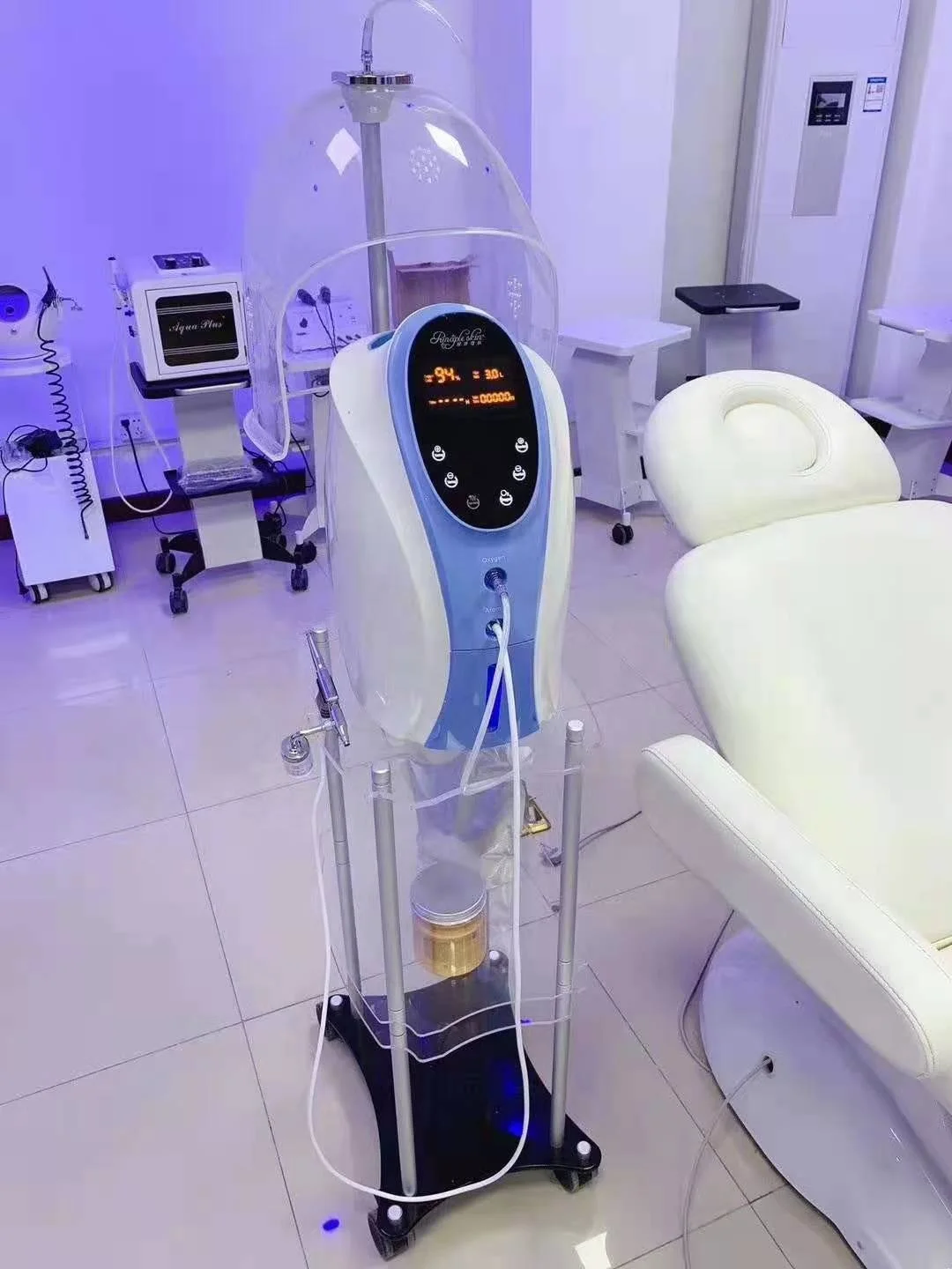  Аппарат для кислородной терапии O2toderm кислородный пистолет-распылитель спа гидроотшелушивающий увлажняющий прибор гидродермабразии купольная