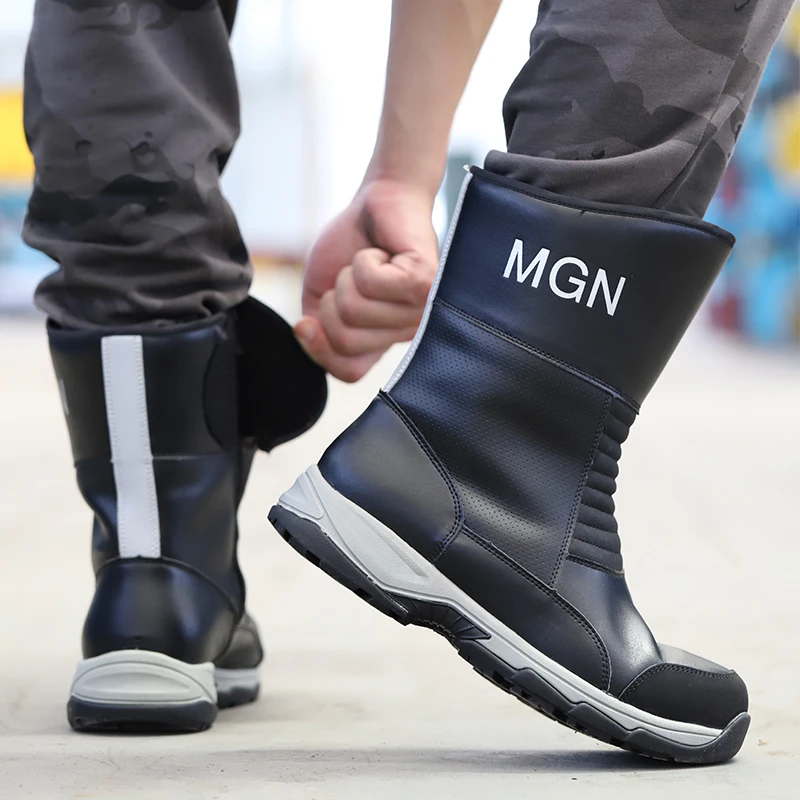 High cut Mining safety boot light weight , heavy duty anti-slip oil and gas safety boots for oil field operations