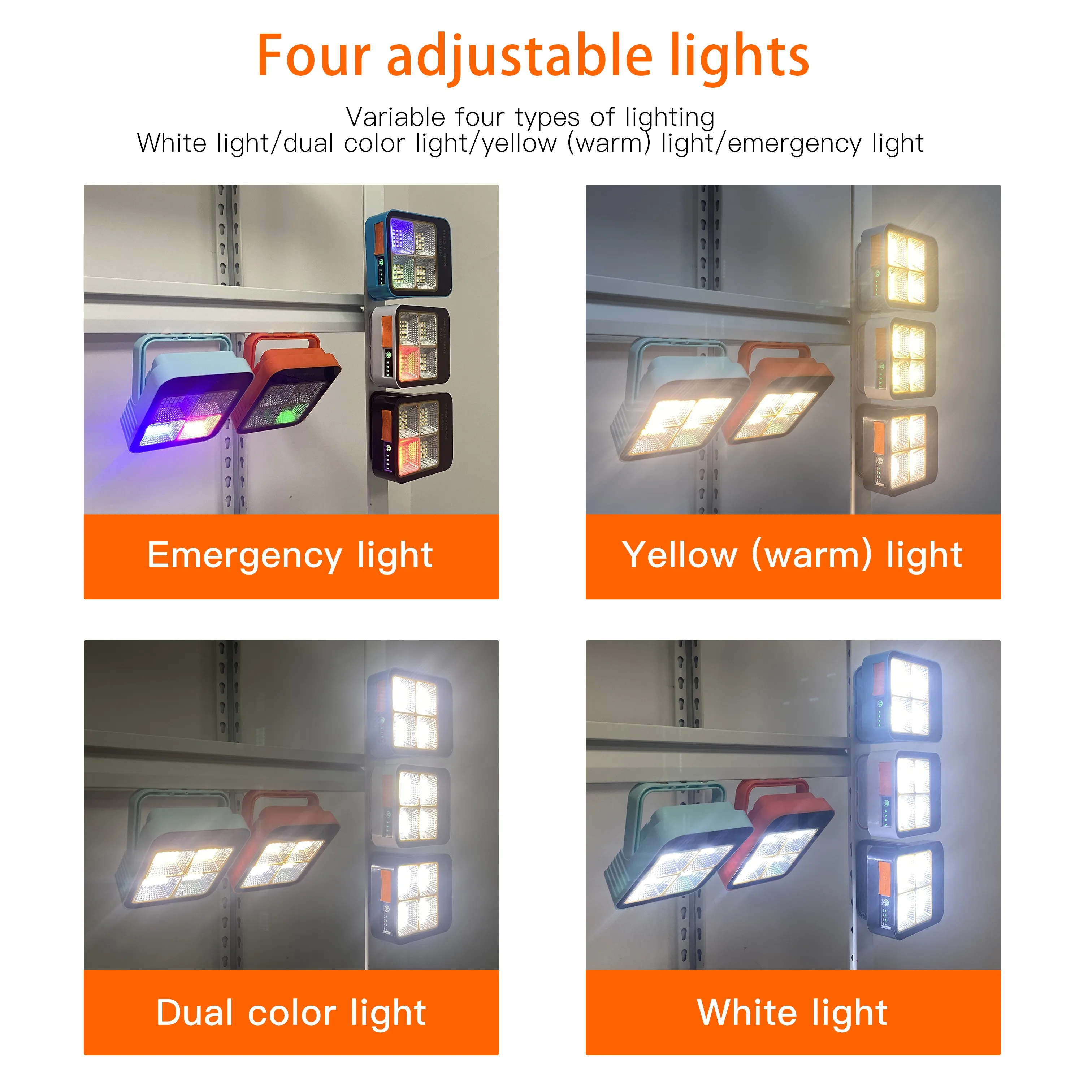 JENSJ 668-OG  hot sale led flood lights Solar Camping emergency light Outdoor Portable Camping Fishing Portable compact