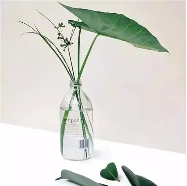 Clear 500ml Boston Round Water Juice Voss Drinking Metal Top Cheap With Metal Lids Juicing Bottle Glass Juice Bottles BJ1