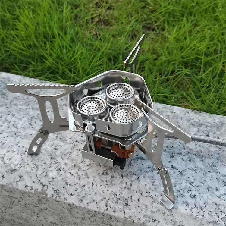 Wholesale advanced technology outdoor cast steel mini folding camping gas stove