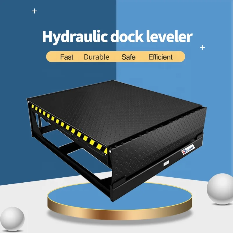 Customize colors loading and unloading platform fixed lip plate work platforms hydraulic smoothly mechanical dock leveler