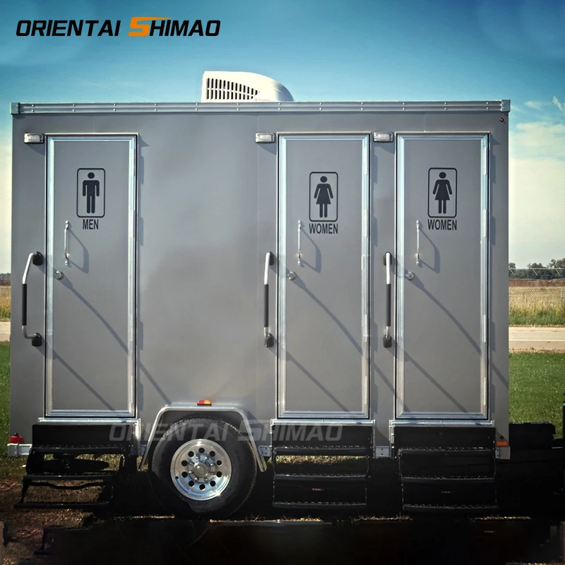 Environmental Protection Outdoor Scenic Spot Portable Toilet Integrated Public Container Mobile Shower for Camping