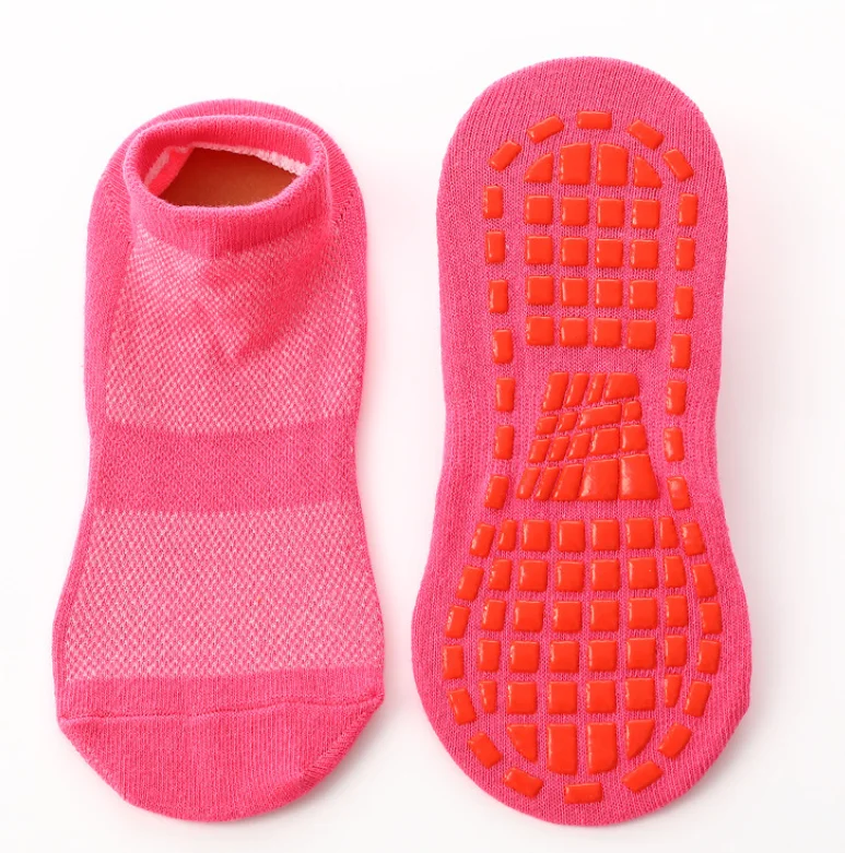 Non-Slip Skid Socks Yoga Socks with Grips Colorful Soft Sport Socks for Women Men