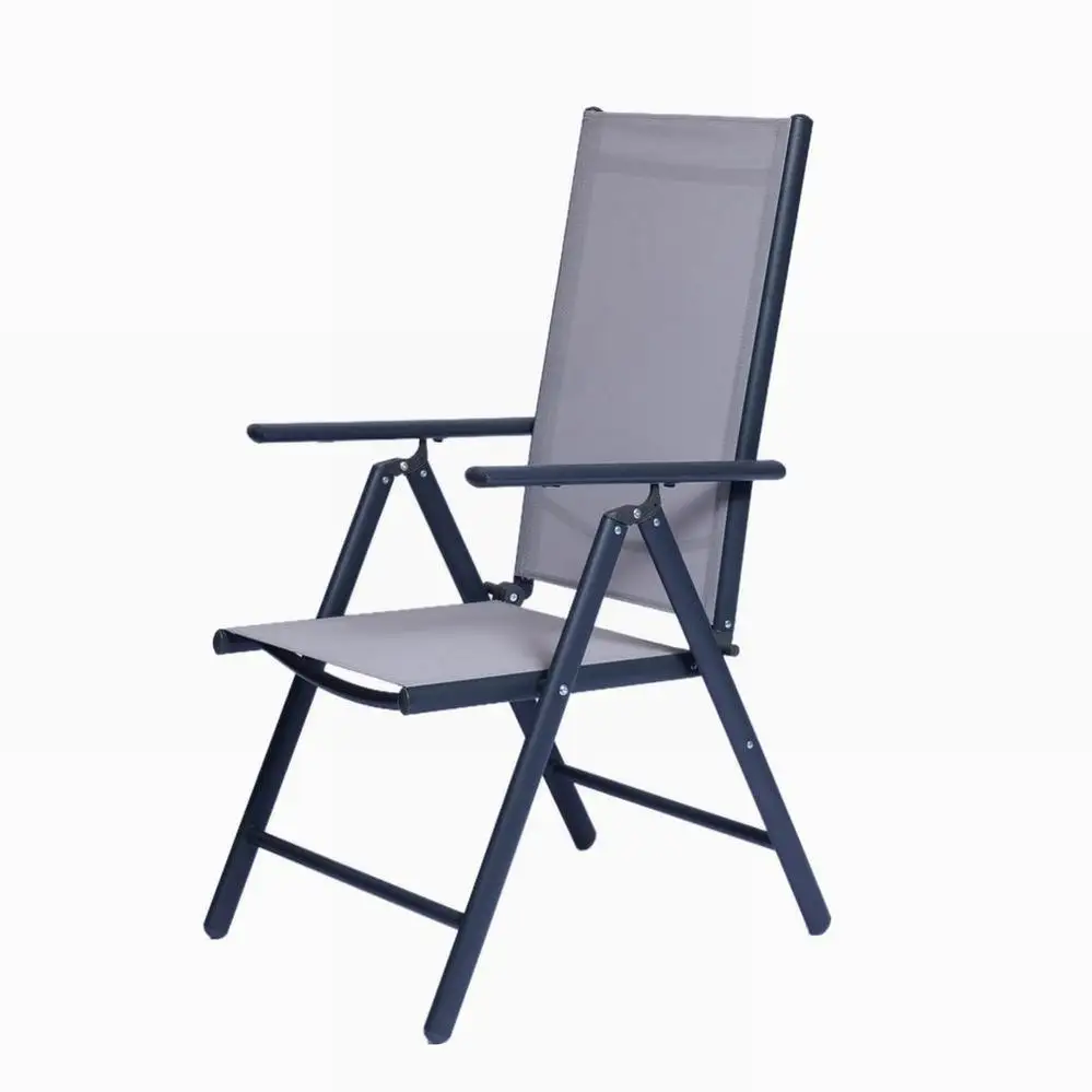 Wholesales Heavy Duty Aluminum Tube Floor Outdoor Camo Garden Chair Fire Pit Outdoor Seven Positions Garden Chair