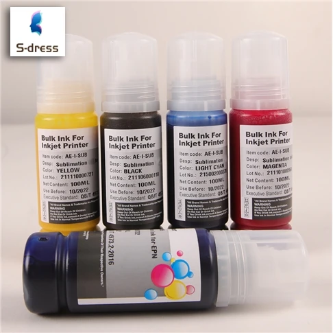 Hot sale no smell 100ml Premium Bulk Bottle Water Based Refill Dye sublimation printer ink