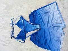 
Transparent Bra Brief Sets Letter Print Bras Thong Panty Set for Woman 