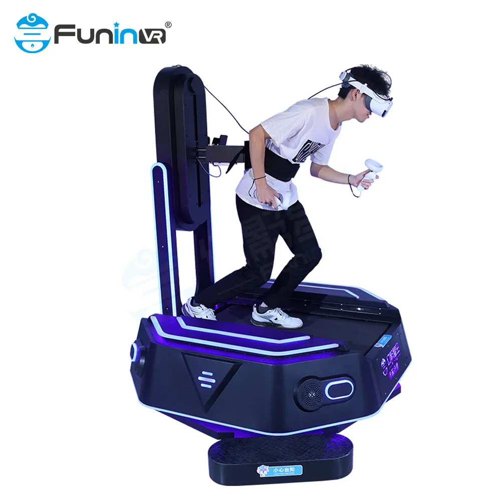 Entertainment Small Footprint Miin VR Game Machine Kat Walker Shooting Simulator  VR Treadmill vr running platform