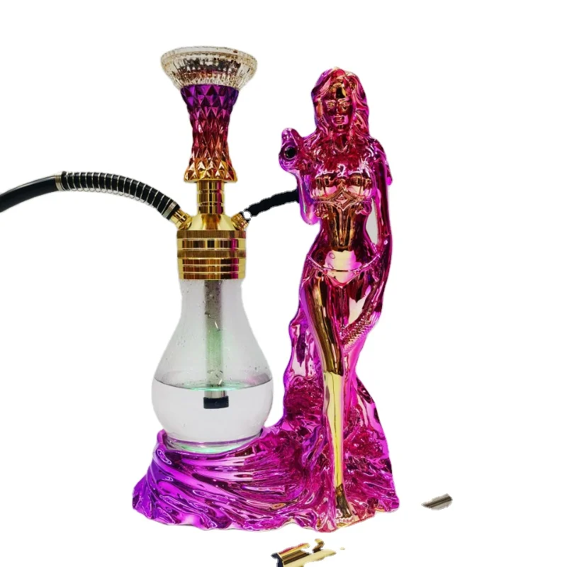 New design fashion design smoking luxury resin beauty women hookah sheesha aluminum hookah glass hookah chicha