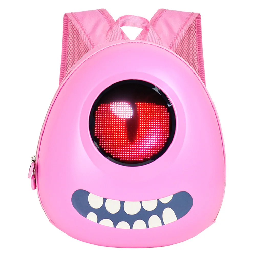 2024 Newest Kids Funny Game Mobile Control Smart Walking Advertising Led Backpack Custom Diy Dynamic Pixel Led Display Backpack