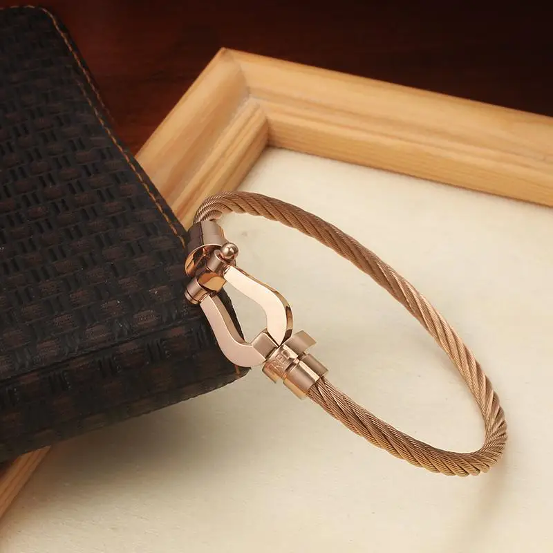 Hot Sales Cool Bangle18k Gold Plated  FORCE 10 Bracelet Stainless Steel FashionJewelry For Factory fred Original bracelets