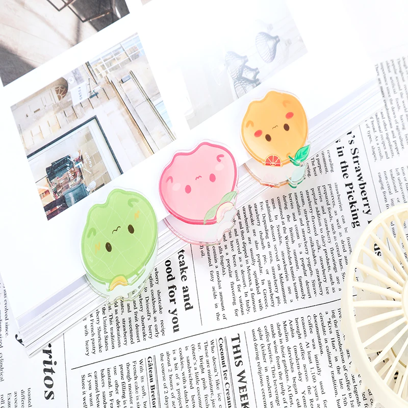 Custom  Pattern Shape Double Sided Printing Acrylic Material anime Paper Clips