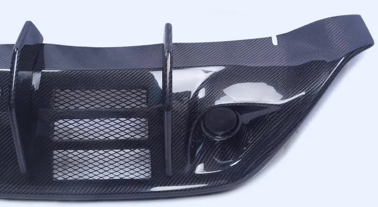For Skyline R35 GTR Wald Style Carbon Fiber Rear Bumper Diffuser Addon