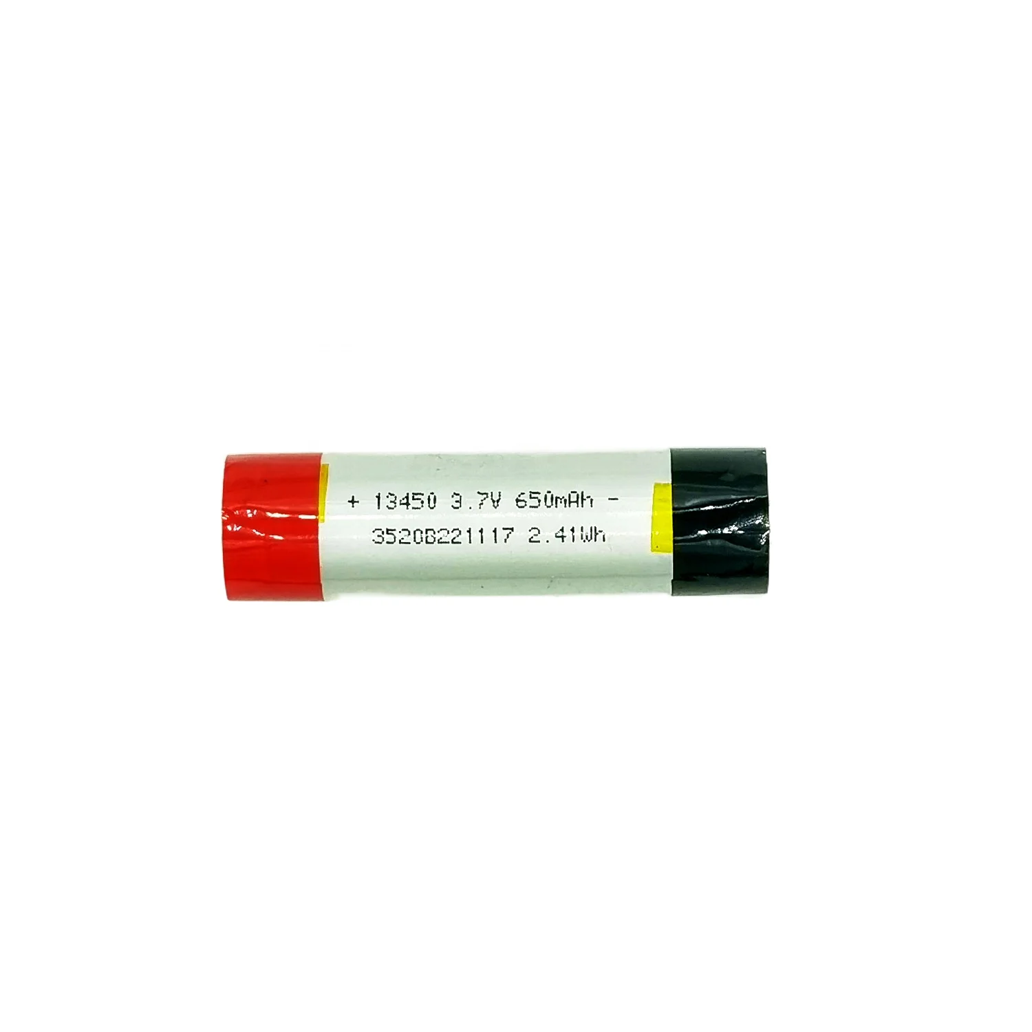 Encore Hot sale Lithium Ion Polymer Battery 13450 3.7V 650mAh 2.4wh Long Life Rechargeable Battery for Electronic Cigarette GPS