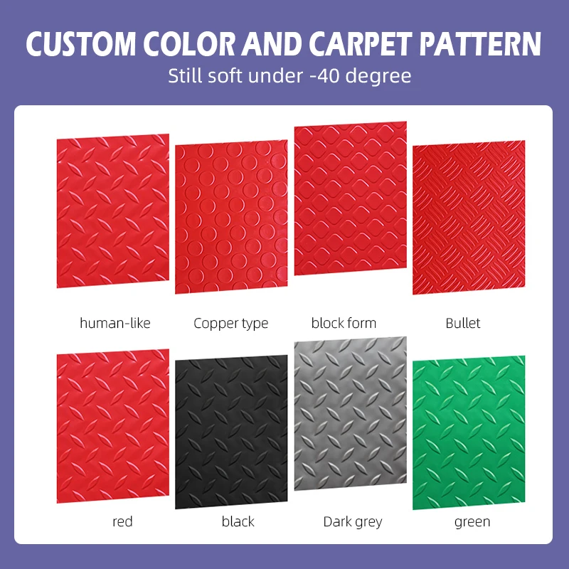 New design pvc roll carpet Gym Rubber outdoor Flooring 3mm pvc mats