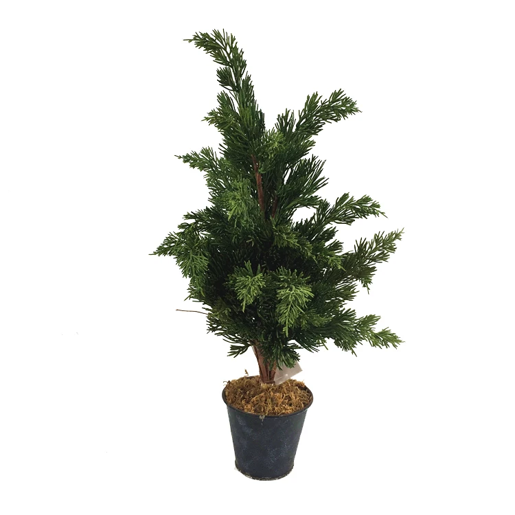High Quality Plastic Pine Bonsai Indoor Artificial Tree