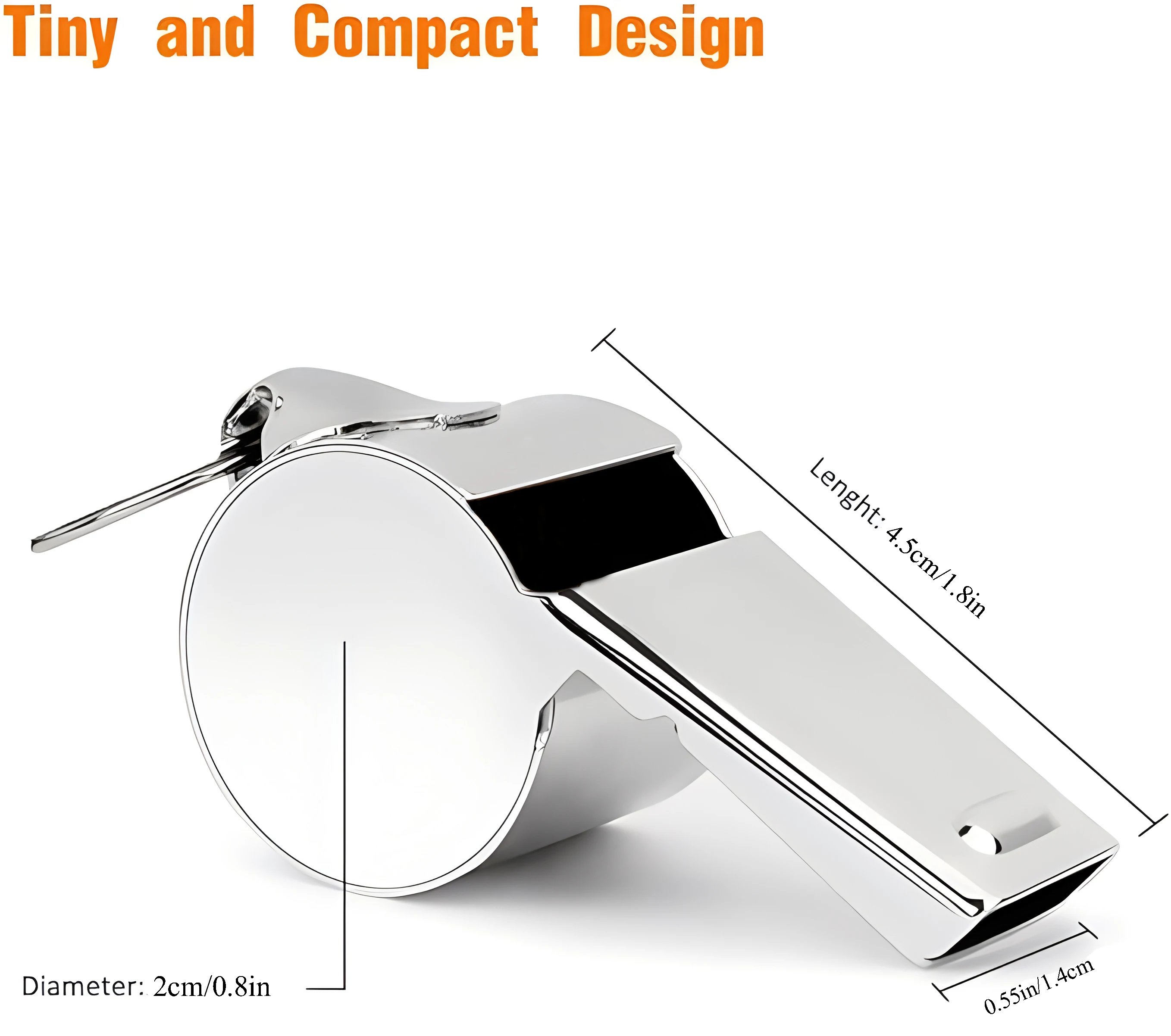 Hot Selling Metal Whistle Outdoor Indoor Multifunction Whistle Durable Whistle