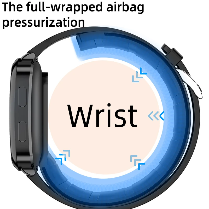 2022 New Air Pump Air Bag Accurate Medical Level Blood Pressure Blood Oxygen Body Temperature Heart Rate Smart Watch for the Old