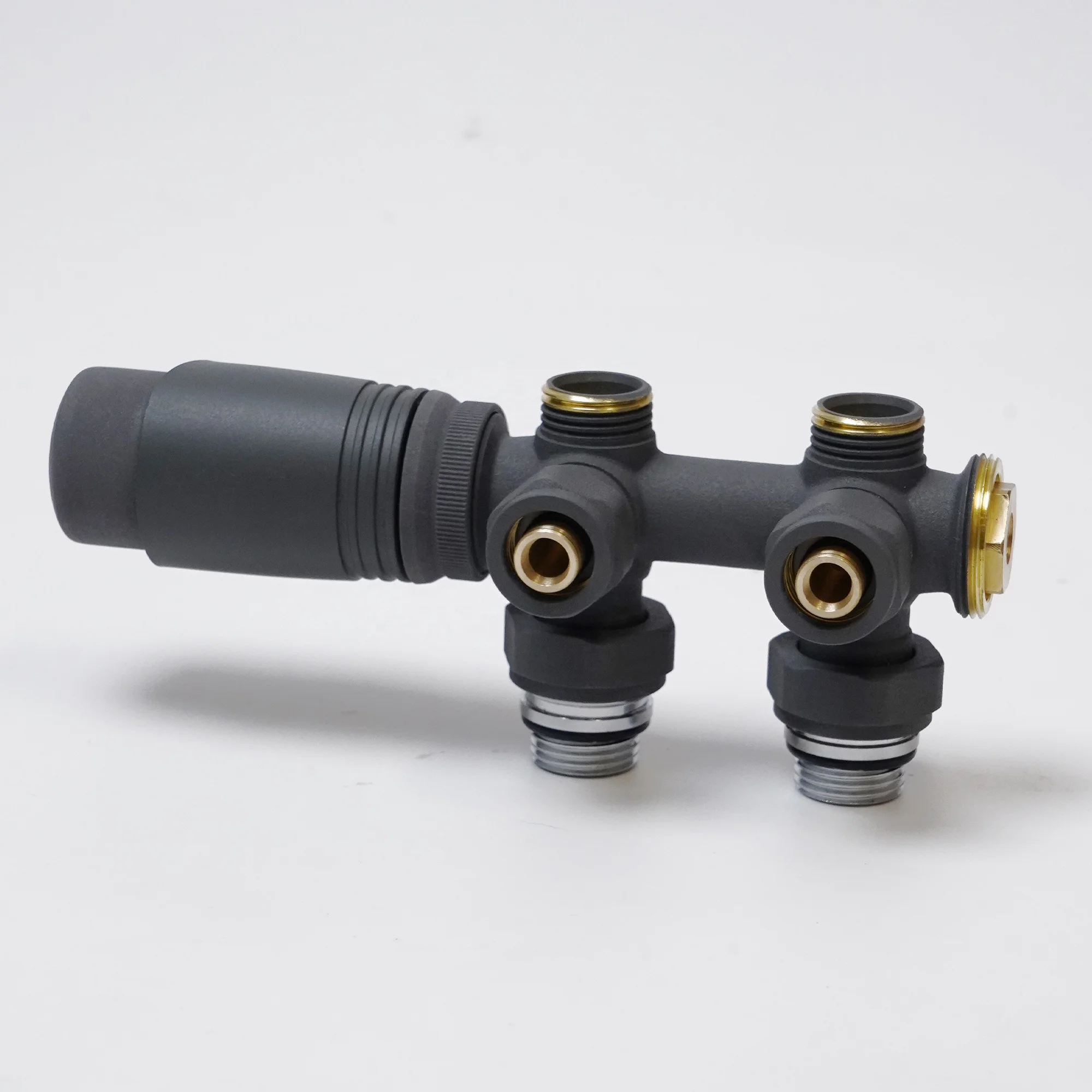 IVANCI New Arrival Towel Rack 6 Way Thermostatic Radiator Valve H Valve for Heating System