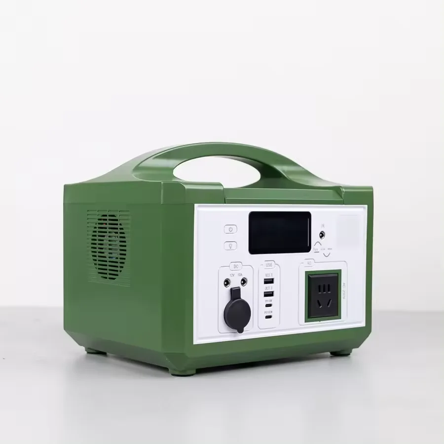 600W Rechargeable lithium ion battery Solar Panels Portable Power Station AC DC USB Quick Charge Solar Generator