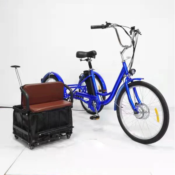 24 inch 2024 new model hot sale tricycle bike cargo/ 3 wheel tricycle bike with passenger seat