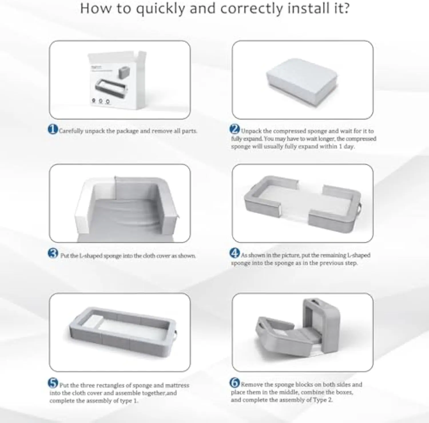 New Patented Soft Safe Design Portable Kid Travel Bed Folding Toddler Floor Bed for Toddlers and Kids