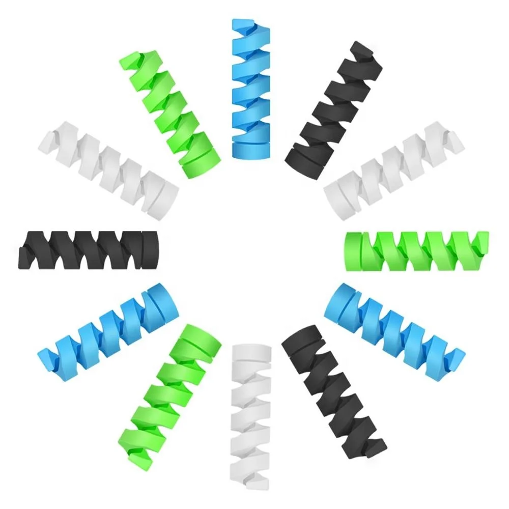 BSCI Завод кабель протектор Saver Гибкая Спираль USB шнур Протектор совместимый для всех телефонов