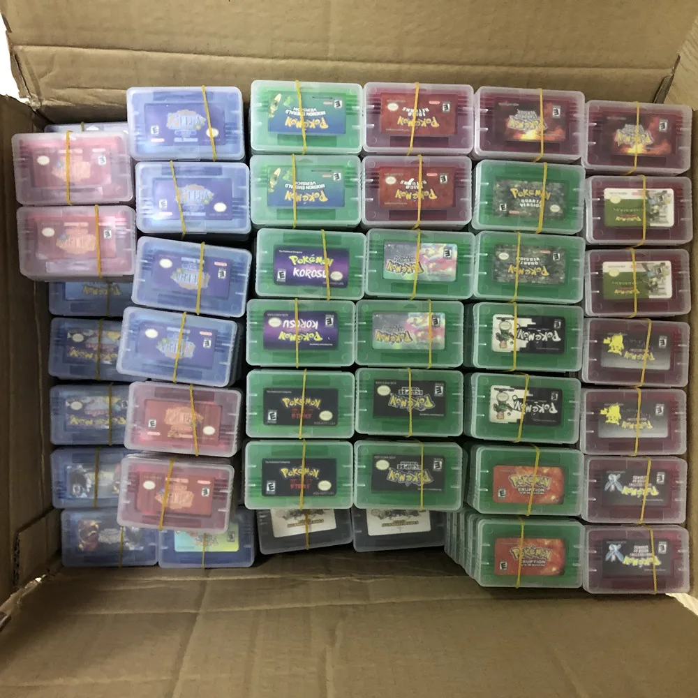 Высокое качество лидер продаж 2014 для игр gba карт Pokemon