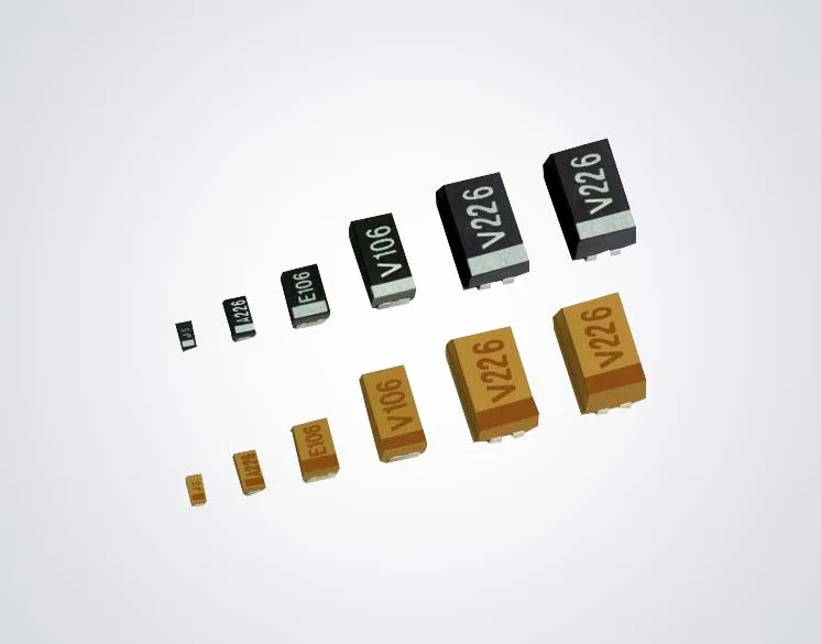 SMD Capacitors low impedance SMD tantalum capacitors TPSB106M025R1800 25V 3528 B type 10UF